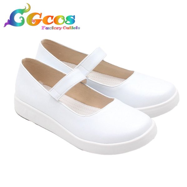 画像2: バーチャルYouTuber コスプレ靴 VTuber がうる・ぐら (Gawr Gura) 制服衣装 コスプレブーツ コスプレ衣装 (2)