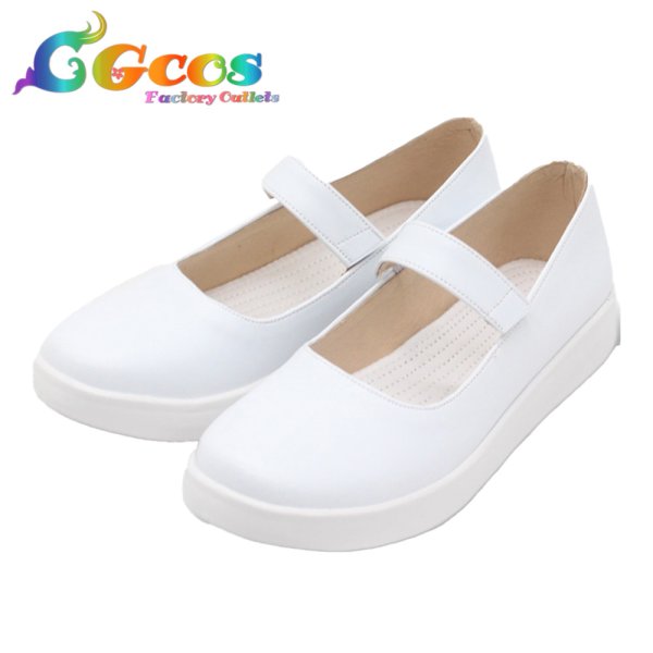 画像4: バーチャルYouTuber コスプレ靴 VTuber がうる・ぐら (Gawr Gura) 制服衣装 コスプレブーツ コスプレ衣装 (4)