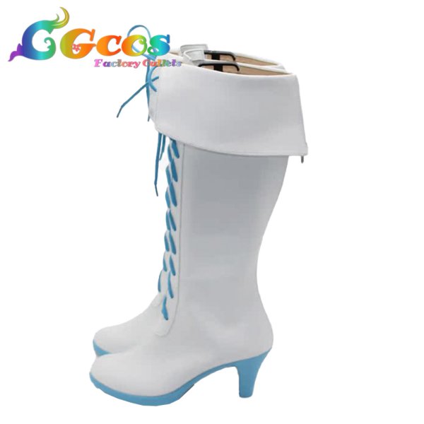 画像2: VOCALOID亜種・派生 コスプレ靴 骸音シーエ シーエ・カルラ(囚人と紙飛行機) コスプレブーツ コスプレ衣装 (2)