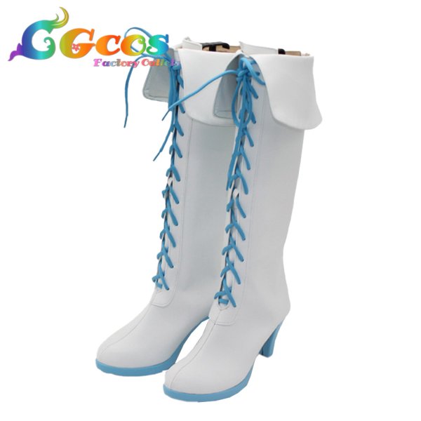 画像3: VOCALOID亜種・派生 コスプレ靴 骸音シーエ シーエ・カルラ(囚人と紙飛行機) コスプレブーツ コスプレ衣装 (3)