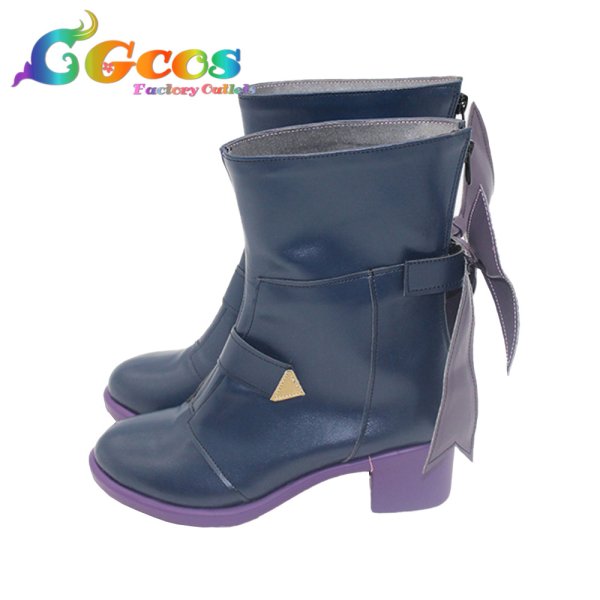 画像4: バーチャルYouTuber コスプレ靴 Vtuber ラプラス・ダークネス(La+ Darknesss) ブライト衣装 コスプレブーツ コスプレ衣装 (4)