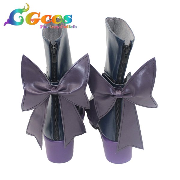 画像5: バーチャルYouTuber コスプレ靴 Vtuber ラプラス・ダークネス(La+ Darknesss) ブライト衣装 コスプレブーツ コスプレ衣装 (5)