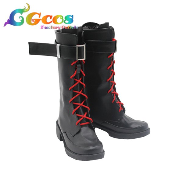 画像4: バーチャルYouTuber コスプレ靴 VTuber アンジュ・カトリーナ チャイナドレス コスプレブーツ コスプレ衣装 (4)