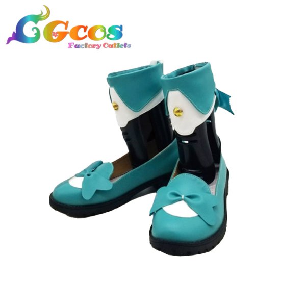 画像2: 初音ミク　コスプレ靴　四季シリーズ　コスプレブーツ　コスプレ衣装 (2)