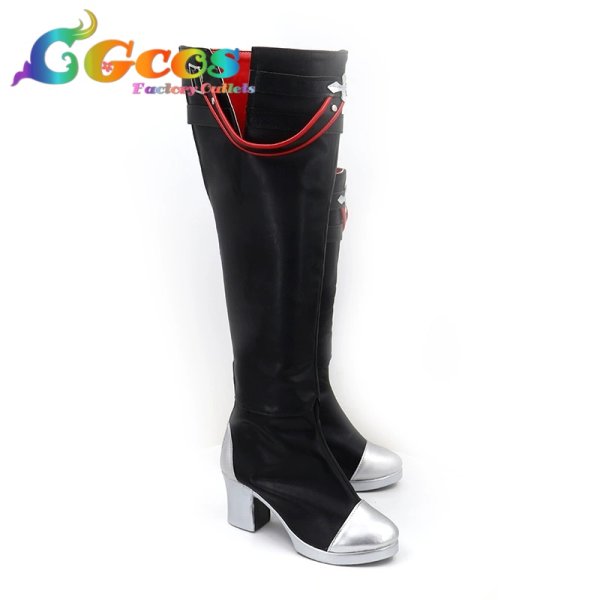 画像2: エターナルリターン コスプレ靴 ビアンカ 刑務官ビアンカ コスプレブーツ コスプレ衣装 (2)