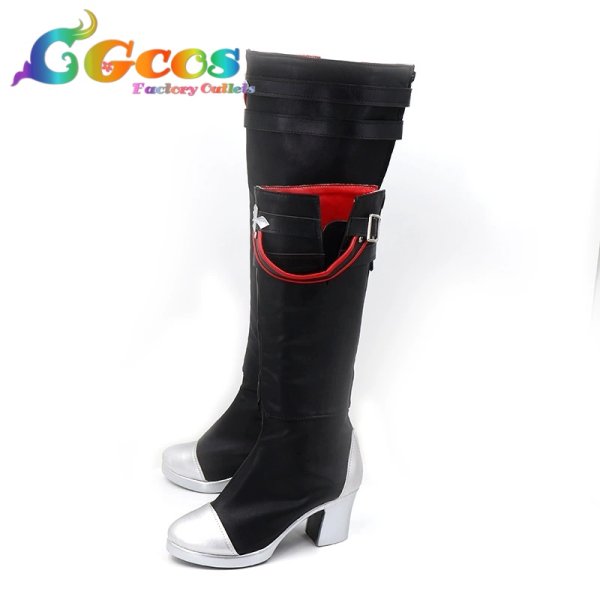 画像4: エターナルリターン コスプレ靴 ビアンカ 刑務官ビアンカ コスプレブーツ コスプレ衣装 (4)