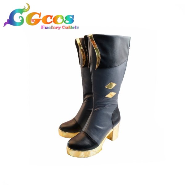 画像4: 原神(げんしん) コスプレ靴 ディルック レッドデッドオブナイト コスプレブーツ コスプレ衣装 (4)