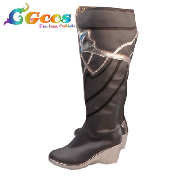 画像2: 原神(げんしん) コスプレ靴 アルベド コスプレブーツ コスプレ衣装 (2)