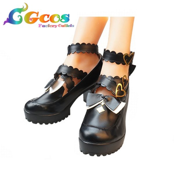 画像2: バーチャルYouTuber コスプレ靴 VTuber マリア マリオネット(Maria Marionette) コスプレブーツ コスプレ衣装 (2)