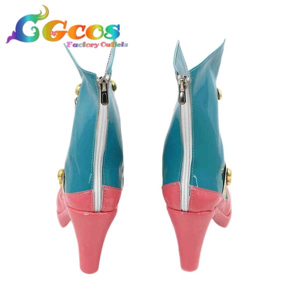 画像4: プリパラ コスプレ靴 南みれぃ あおぞらマーチコーデ コスプレブーツ コスプレ衣装 (4)