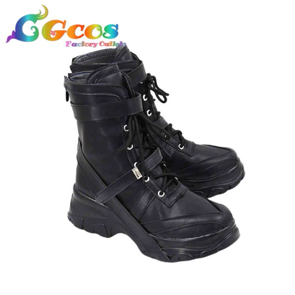 画像2: バーチャルYouTuber コスプレ靴 VTuber Shoto コスプレブーツ コスプレ衣装 (2)