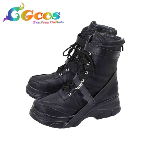 画像4: バーチャルYouTuber コスプレ靴 VTuber Shoto コスプレブーツ コスプレ衣装 (4)