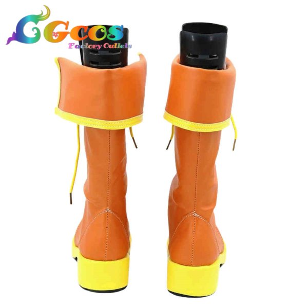 画像4: VOCALOID コスプレ靴 鏡音リン 学パロ(学生服) コスプレブーツ コスプレ衣装 (4)