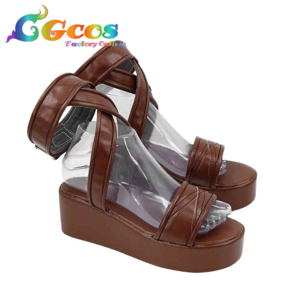 画像3: Fate/Grand Order コスプレ靴 FGO 卑弥呼 コスプレブーツ コスプレ衣装 (3)