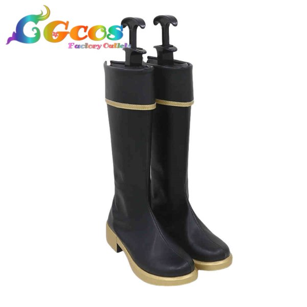 画像2: ブラッククローバー コスプレ靴 ウィリアム・ヴァンジャンス コスプレブーツ コスプレ衣装 (2)