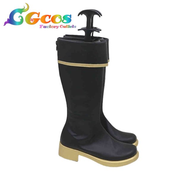 画像4: ブラッククローバー コスプレ靴 ウィリアム・ヴァンジャンス コスプレブーツ コスプレ衣装 (4)