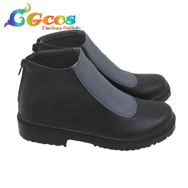 画像2: 文豪ストレイドッグス コスプレ靴 太宰治 探偵社 コスプレブーツ コスプレ衣装 (2)