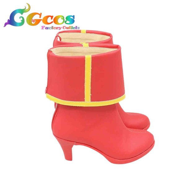 画像4: Fate/Grand Order コスプレ靴 FGO モードレッド 霊基再臨3 コスプレブーツ コスプレ衣装 (4)