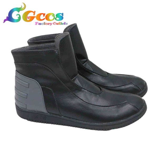 画像4: カメンライダー・ドラゴンナイト コスプレ靴 仮面ライダーオニキス コスプレブーツ コスプレ衣装 (4)