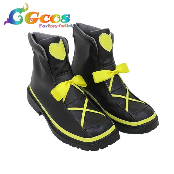 画像4: 東京ミュウミュウ コスプレ靴 黄歩鈴 コスプレブーツ コスプレ衣装 (4)