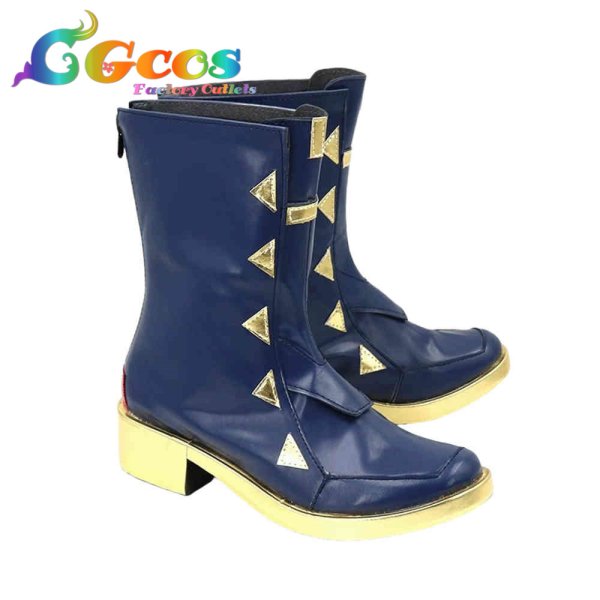 画像4: バーチャルYouTuber　コスプレ靴　VTuber　シェリン・バーガンディ　4周年記念　コスプレブーツ　コスプレ衣装 (4)