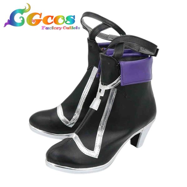 画像4: アークナイツ コスプレ靴 リン リン・ユーシャ コスプレブーツ コスプレ衣装 (4)