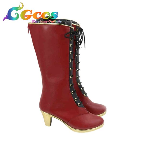 画像2: あんさんぶるスターズ! コスプレ靴 影片みか 夜に招く美術館 CD第四弾衣装 コスプレブーツ コスプレ衣装 (2)