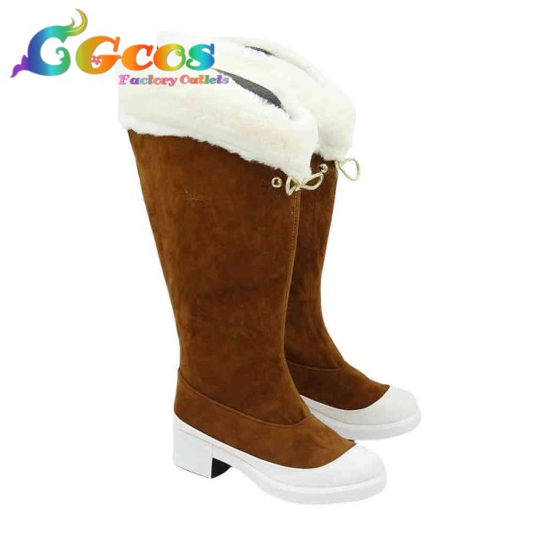 画像3: ゼルダの伝説 ブレス オブ ザ ワイルド コスプレ靴 ゼルダ姫 冬服 コスプレブーツ コスプレ衣装 (3)