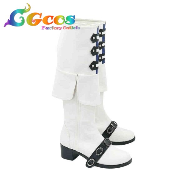 画像4: ファイナルファンタジーXIV コスプレ靴 アルフィノ・ルヴェユール コスプレブーツ コスプレ衣装 (4)