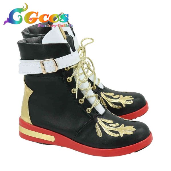 画像2: あんさんぶるスターズ! コスプレ靴 遊木真 コスプレブーツ コスプレ衣装 (2)