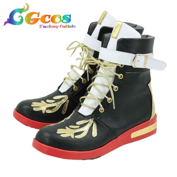 画像4: あんさんぶるスターズ! コスプレ靴 遊木真 コスプレブーツ コスプレ衣装 (4)