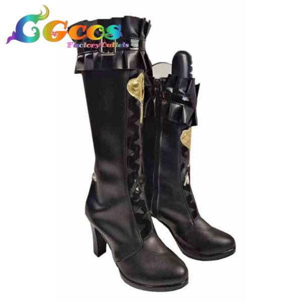 画像2: 崩壊:スターレイル コスプレ靴 マダム・ヘルタ コスプレブーツ コスプレ衣装 (2)