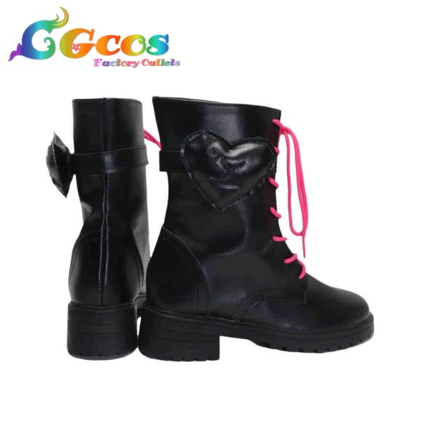 画像2: バーチャルYouTuber コスプレ靴 VTuber 綺々羅々ヴィヴィ コスプレブーツ コスプレ衣装 (2)