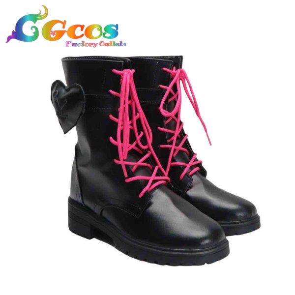 画像3: バーチャルYouTuber コスプレ靴 VTuber 綺々羅々ヴィヴィ コスプレブーツ コスプレ衣装 (3)