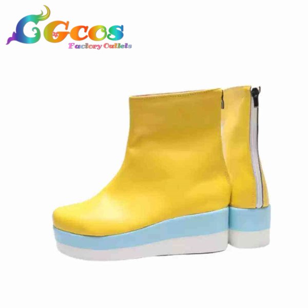 画像3: トロピカルージュ!プリキュア コスプレ靴 一之瀬みのり(キュアパパイア) コスプレブーツ コスプレ衣装 (3)