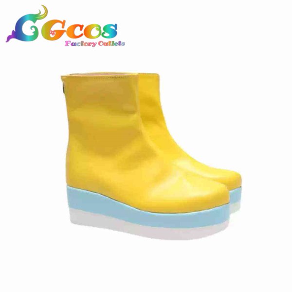 画像4: トロピカルージュ!プリキュア コスプレ靴 一之瀬みのり(キュアパパイア) コスプレブーツ コスプレ衣装 (4)