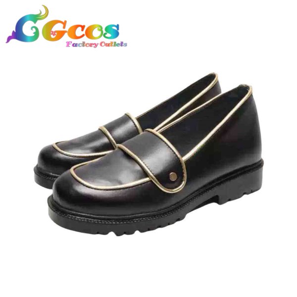 画像2: 刀剣乱舞 コスプレ靴 不動行光 戦闘服 コスプレブーツ コスプレ衣装 (2)