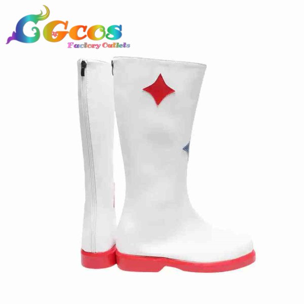 画像3: アイドルマスター ミリオンライブ! コスプレ靴 天海春香 スターピースメモリーズ コスプレブーツ コスプレ衣装 (3)