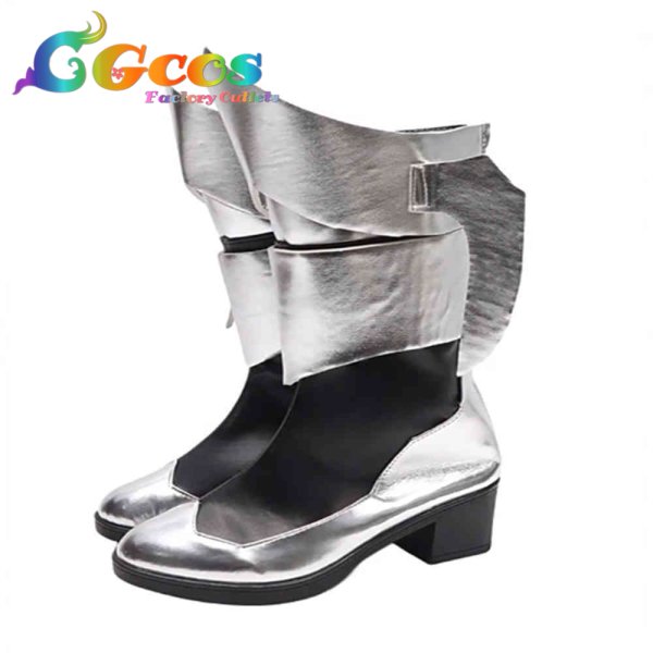 画像2: キングダム ハーツ コスプレ靴 アクア コスプレブーツ コスプレ衣装 (2)
