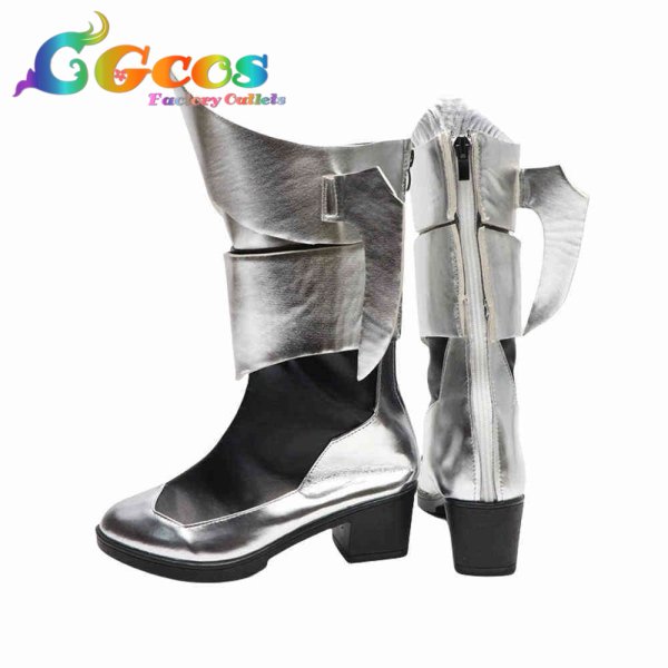 画像3: キングダム ハーツ コスプレ靴 アクア コスプレブーツ コスプレ衣装 (3)