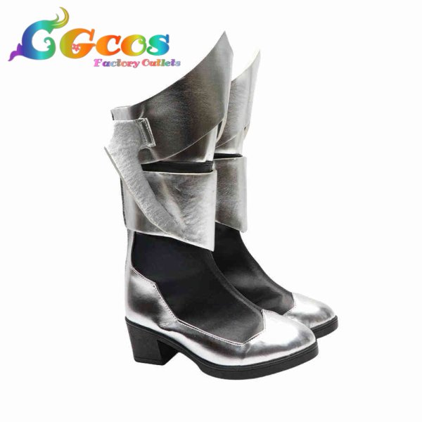 画像4: キングダム ハーツ コスプレ靴 アクア コスプレブーツ コスプレ衣装 (4)