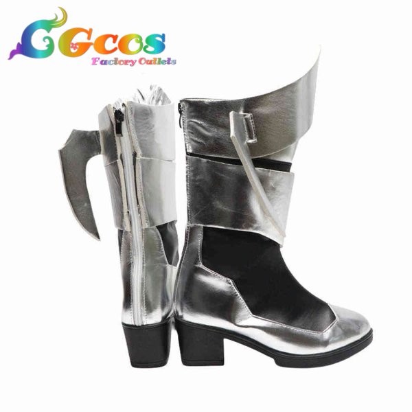 画像5: キングダム ハーツ コスプレ靴 アクア コスプレブーツ コスプレ衣装 (5)