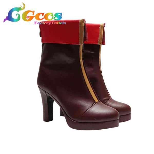 画像4: バーチャルYouTuber コスプレ靴 VTuber 宝鐘マリン 通常衣装 コスプレブーツ コスプレ衣装 (4)