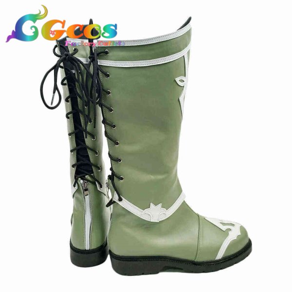 画像2: ファイナルファンタジーXIV コスプレ靴 白魔道士 コスプレブーツ コスプレ衣装 (2)