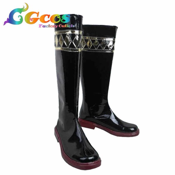 画像2: ツキウタ。 コスプレ靴 睦月始 コスプレブーツ コスプレ衣装 (2)