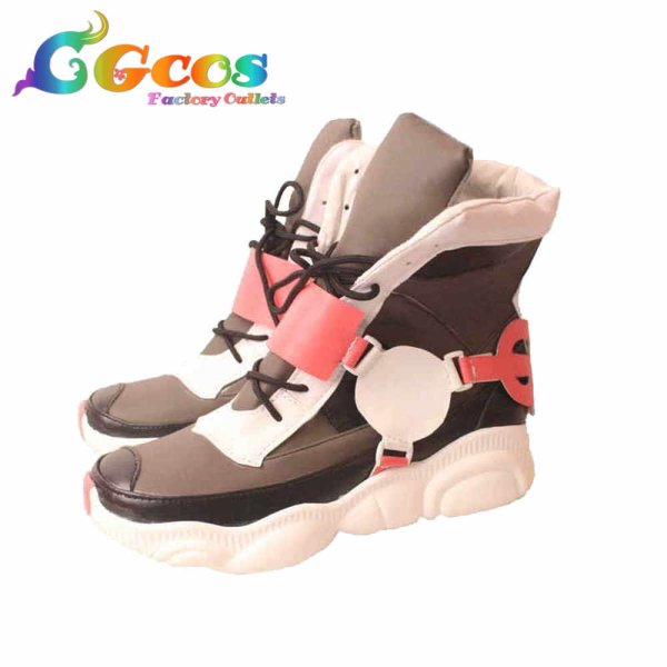 画像2: ギルティギア コスプレ靴 飛鳥=R=クロイツ コスプレブーツ コスプレ衣装 (2)