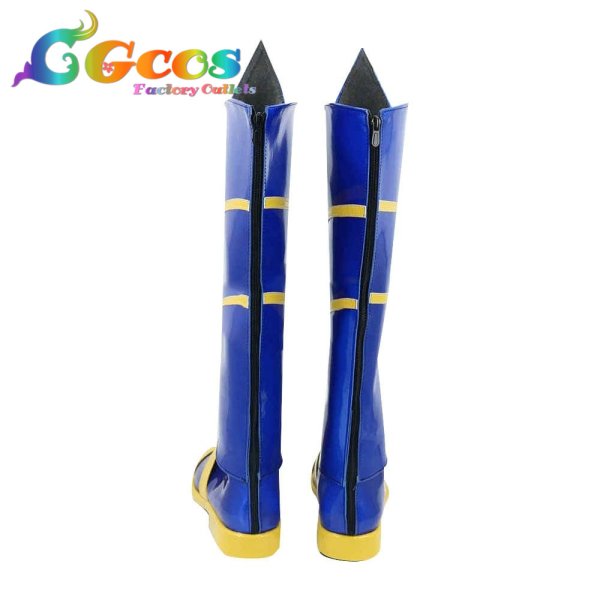 画像2: 遊☆戯☆王ゴーラッシュ!! コスプレ靴 ユウディアス・ベルギャー コスプレブーツ コスプレ衣装 (2)