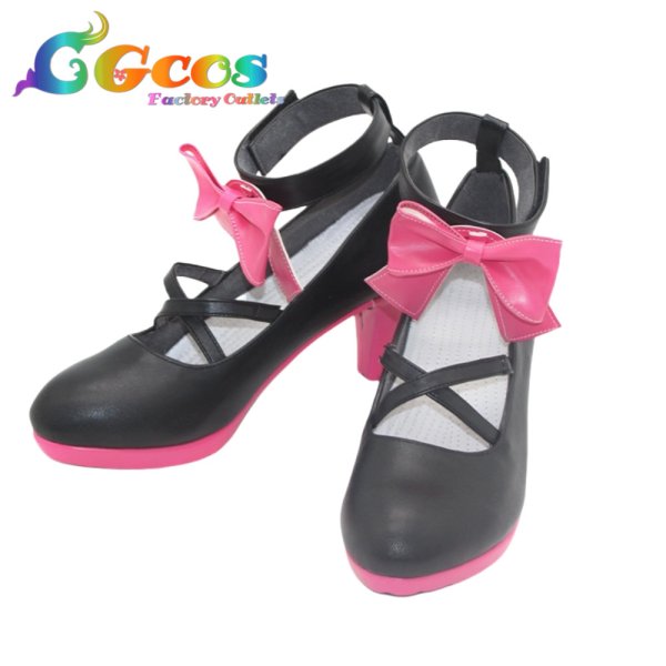 画像2: ラブライブ!虹ヶ咲学園スクールアイドル同好会 コスプレ靴 上原歩夢 天使と悪魔からの招待状 コスプレブーツ コスプレ衣装 (2)