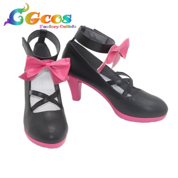 画像3: ラブライブ!虹ヶ咲学園スクールアイドル同好会 コスプレ靴 上原歩夢 天使と悪魔からの招待状 コスプレブーツ コスプレ衣装 (3)