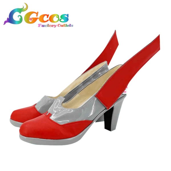 画像2: アズールレーン コスプレ靴 綾波 コスプレブーツ コスプレ衣装 (2)